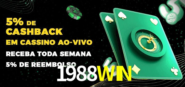 Promoções do cassino ao Vivo 1988WIN